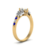 Load image into Gallery viewer, marquise-cut-celtic-diamond-ring-with-sapphire-in-14K-yellow-gold-FDENS2255MQRGSABLANGLE2-NL-YG_5de418c5-d08b-46ca-a1f0-4b8430b584de
