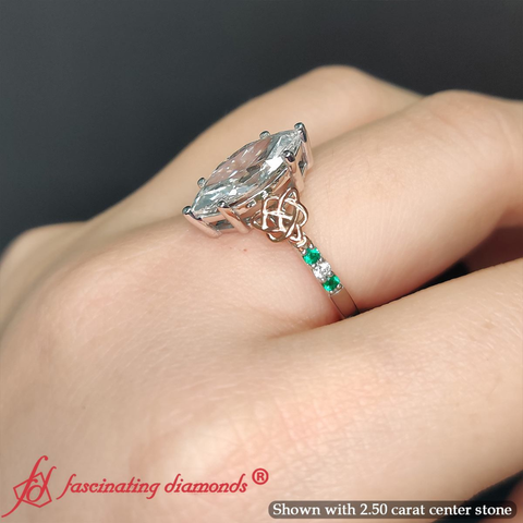marquise-cut-celtic-emerald-two-tone-engagement-ring-in-white-gold-fdens2255mqrgemgrsleep-nl-wg-2