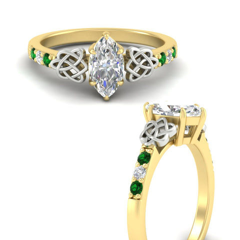 marquise-cut-celtic-emerald-two-tone-engagement-ring-in-yellow-gold-fdens2255mqrgemgrangle3-nl-yg.jpg