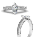 Thumbnail 3 - marquise-cut-celtic-engraved-solitaire-ring-in-white-gold-fdenr8544mqrangle3-nl-wg