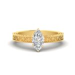 Load image into Gallery viewer, marquise-cut-celtic-engraved-solitaire-ring-in-yellow-gold-fdenr8544mqrsleep-nl-yg

