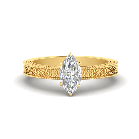 marquise-cut-celtic-engraved-solitaire-ring-in-yellow-gold-fdenr8544mqrsleep-nl-yg