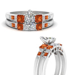 Load image into Gallery viewer, marquise-cut-channel-three-stone-diamond-engagement-ring-with-orange-sapphire-in-white-gold-FDENS205MQGSAOR-NL-WG.jpg