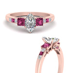 Load image into Gallery viewer, marquise-cut-channel-three-stone-diamond-engagement-ring-with-pink-sapphire-in-rose-gold-FDENS205MQRGSADRPI-NL-RG.jpg
