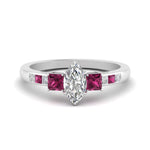Load image into Gallery viewer, marquise-cut-channel-three-stone-diamond-engagement-ring-with-pink-sapphire-in-white-gold-FDENS205MQRGSADRPI-NL-WG.jpg
