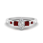 Load image into Gallery viewer, marquise-cut-channel-three-stone-diamond-engagement-ring-with-ruby-in-white-gold-FDENS205MQRGRUDR-NL-WG.jpg
