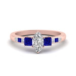 Load image into Gallery viewer, marquise-cut-channel-three-stone-diamond-engagement-ring-with-sapphire-in-rose-gold-FDENS205MQRGSABL-NL-RG.jpg
