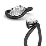 Load image into Gallery viewer, marquise-cut-curve-wave-diamond-solitaire-engement-ring-in-black-gold-fd11566mqr-nl-bg.jpg
