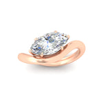 Load image into Gallery viewer, marquise-cut-curve-wave-diamond-solitaire-engement-ring-in-rose-gold-fd11566mqr-nl-rg.jpg