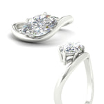 Load image into Gallery viewer, marquise-cut-curve-wave-diamond-solitaire-engement-ring-in-white-gold-fd11566mqr-nl-wg.jpg
