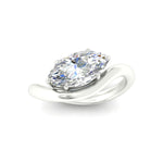 Load image into Gallery viewer, marquise-cut-curve-wave-diamond-solitaire-engement-ring-in-white-gold-fd11566mqr-nl-wg.jpg