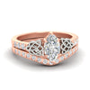 Load image into Gallery viewer, marquise-cut-diamond-celtic-two-tone-bridal-matching-set-in-rose-gold-fdens2255mqsleep-nl-rg-ws4.jpg