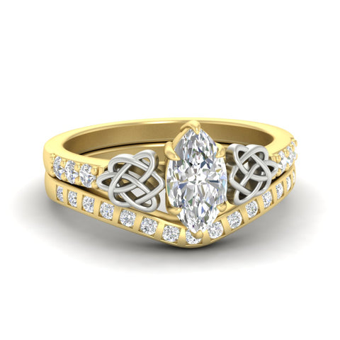 marquise-cut-diamond-celtic-two-tone-bridal-matching-set-in-yellow-gold-fdens2255mqsleep-nl-yg-ws4.jpg