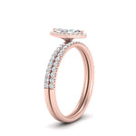 Load image into Gallery viewer, marquise-cut-diamond-halo-wedding-ring-set-in-rose-gold-FD8523MQ-NL-RG