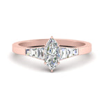 Load image into Gallery viewer, marquise-cut-diamond-ring-with-tapered-baguettes-in-FD10590MQRANGLE3-NL-RG
