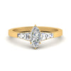 Load image into Gallery viewer, marquise-cut-diamond-ring-with-tapered-baguettes-in-FD10590MQRANGLE3-NL-YG