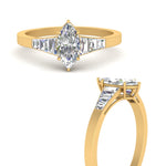 Load image into Gallery viewer, marquise-cut-diamond-ring-with-tapered-baguettes-in-FD10590MQRANGLE3-NL-YG

