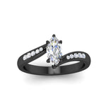 Load image into Gallery viewer, marquise-cut-diamond-swirl-channel-ring-in-black-gold-FDENS4028MQRANGLE5-NL-BG.jpg?v=1754995913