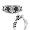 Load image into Gallery viewer, marquise-cut-diamond-twisted-floral-prong-black-diamond-wedding-set-white-gold-FD10257MQGBLACK-ANGLE3-NL-WG_a060f97e-686c-4293-bdb3-56fa5fbb5057?v=1756360138