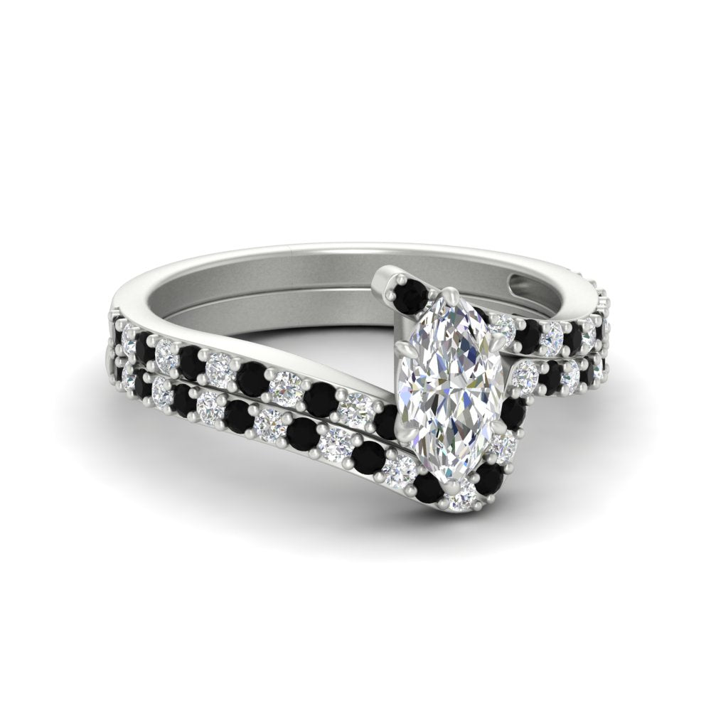marquise-cut-diamond-wedding-ring-set-with-black-diamond-in-FDENS3007MQGBLACK-NL-WG