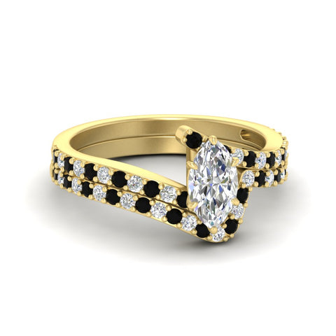 marquise-cut-diamond-wedding-ring-set-with-black-diamond-in-FDENS3007MQGBLACK-NL-YG