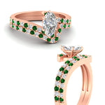 Load image into Gallery viewer, marquise-cut-diamond-wedding-ring-set-with-emerald-in-FDENS3007MQGEMGR-NL-RG
