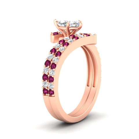marquise-cut-diamond-wedding-ring-set-with-pink-sapphire-in-FDENS3007MQGSADRPI-NL-RG