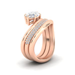Load image into Gallery viewer, marquise-cut-dual-bands-with-wave-solitaire-ring-in-rose-gold-fdens11566mq-nl-rg-w3.jpg
