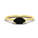 Load image into Gallery viewer, marquise-cut-east-west-black-diamond-ring-in-yellow-gold-fdenr11664mqgblacksleep-nl-yg.jpg