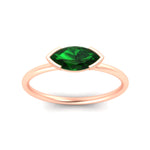 Load image into Gallery viewer, marquise-cut-east-west-emerald-ring-in-rose-gold-fdenr11664mqgemgrangle5-nl-rg.jpg