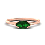 Load image into Gallery viewer, marquise-cut-east-west-emerald-ring-in-rose-gold-fdenr11664mqgemgrsleep-nl-rg.jpg