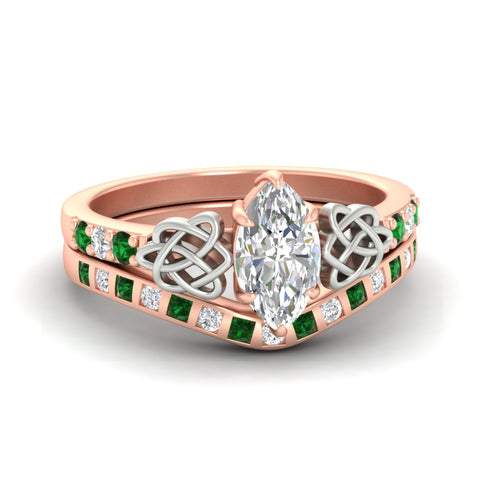 marquise-cut-emerald-celtic-two-tone-bridal-matching-set-in-rose-gold-fdens2255mqgemgrsleep-nl-rg-ws4.jpg
