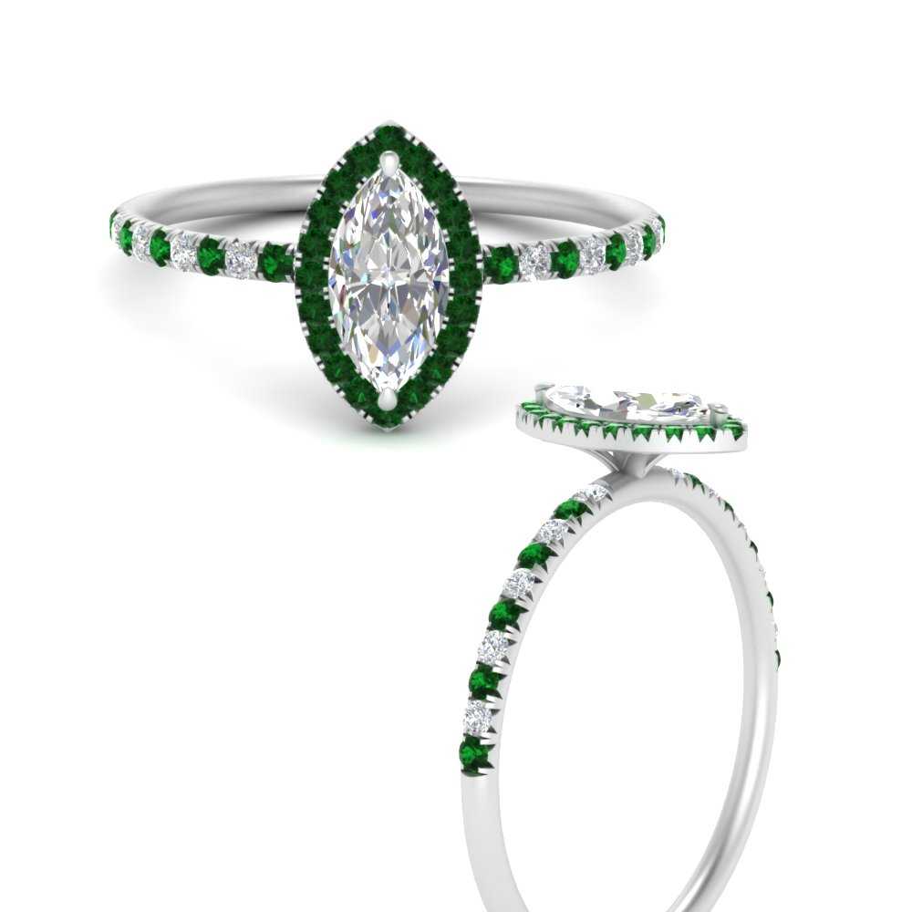 marquise-cut-emerald-halo-petite-engagement-ring-in-white-gold-FD8523MQRGEMGRANGLE3-NL-WG