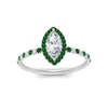 Load image into Gallery viewer, marquise-cut-emerald-halo-petite-engagement-ring-in-white-gold-FD8523MQRGEMGRANGLE3-NL-WG