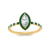 Load image into Gallery viewer, marquise-cut-emerald-halo-petite-engagement-ring-in-yellow-gold-FD8523MQRGEMGRANGLE3-NL-YG