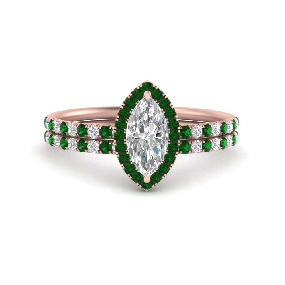 marquise-cut-emerald-halo-wedding-ring-set-in-rose-gold-FD8523MQGEMGR-NL-RG