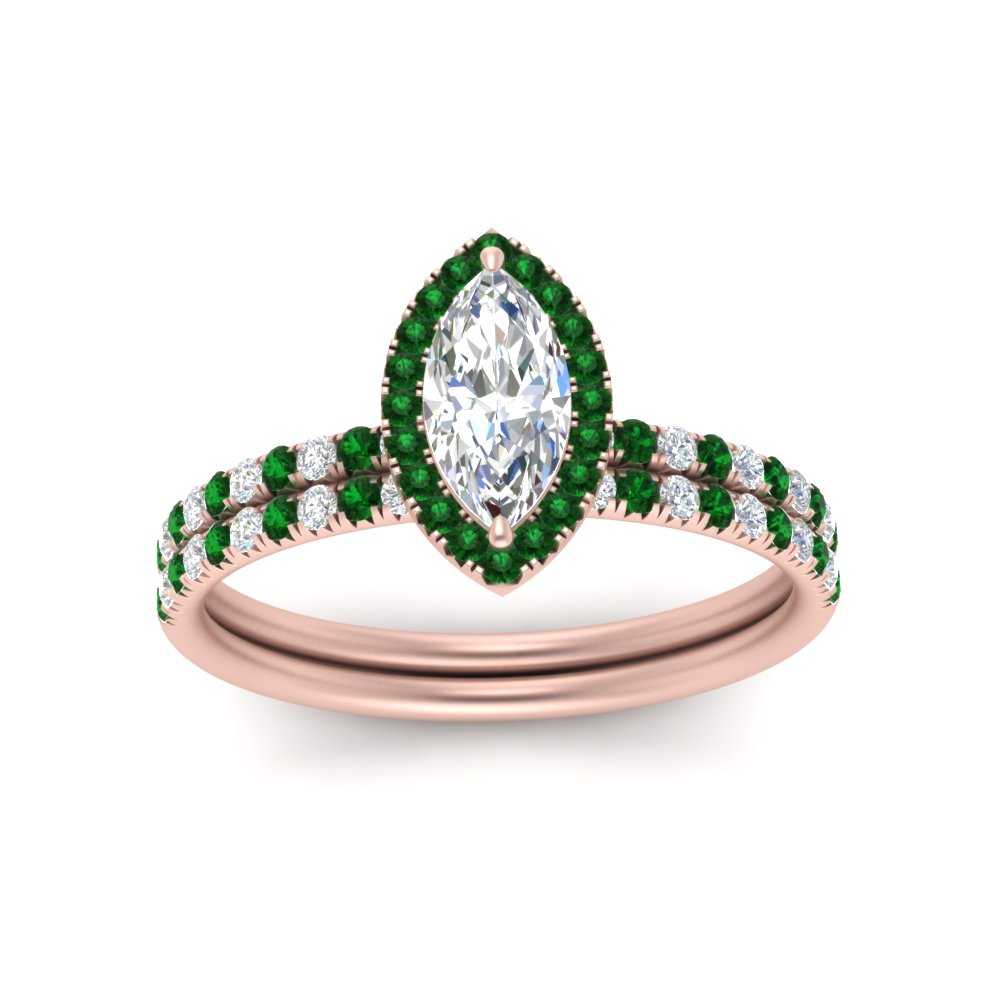 marquise-cut-emerald-halo-wedding-ring-set-in-rose-gold-FD8523MQGEMGR-NL-RG