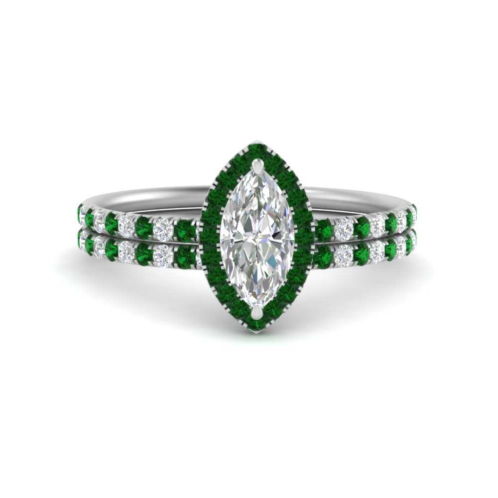 marquise-cut-emerald-halo-wedding-ring-set-in-white-gold-FD8523MQGEMGR-NL-WG