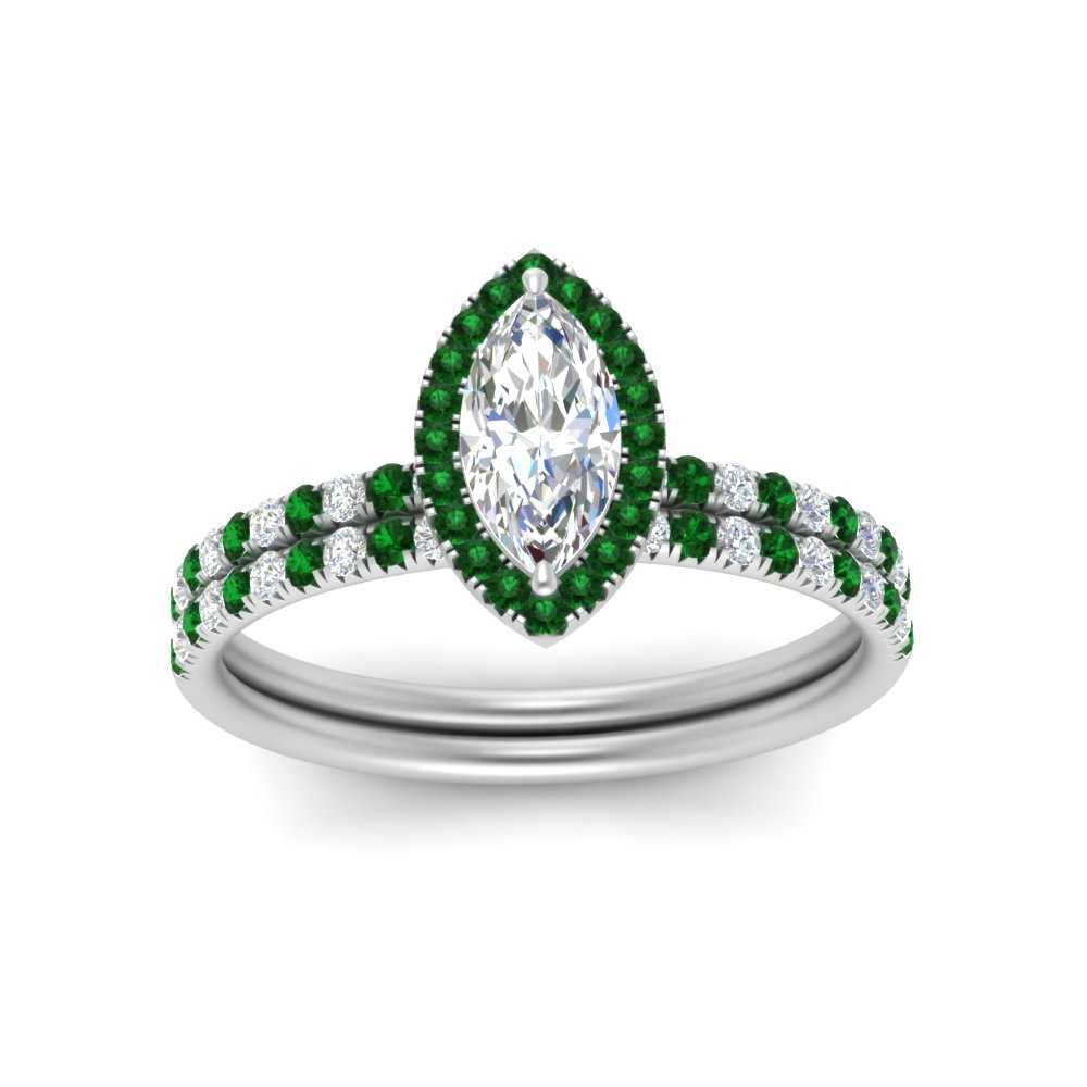 marquise-cut-emerald-halo-wedding-ring-set-in-white-gold-FD8523MQGEMGR-NL-WG