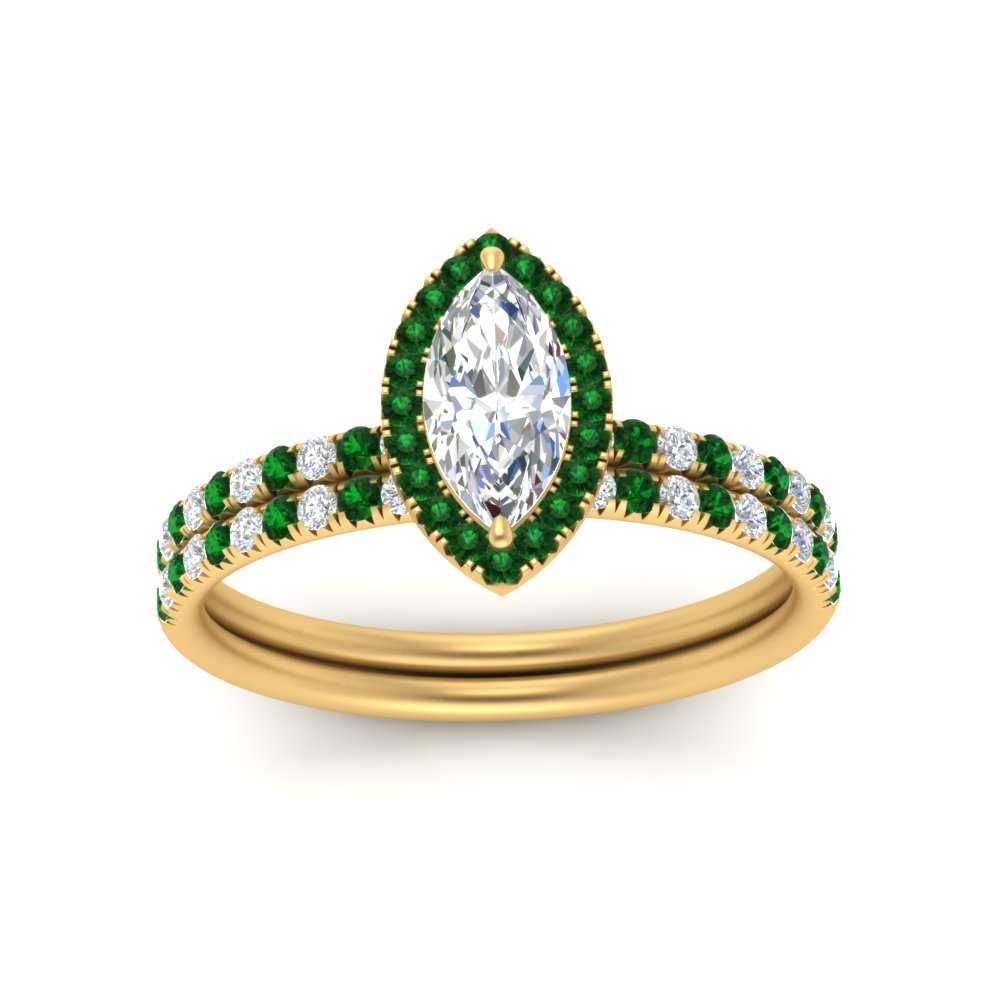 marquise-cut-emerald-halo-wedding-ring-set-in-yellow-gold-FD8523MQGEMGR-NL-YG