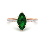 Load image into Gallery viewer, marquise-cut-emerald-hidden-halo-engagement-ring-in-rose-gold-FD9788MQRGEMGR-NL-RG.jpg
