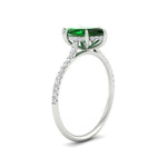Load image into Gallery viewer, marquise-cut-emerald-hidden-halo-engagement-ring-in-white-gold-FD9788MQRGEMGR-NL-WG.jpg
