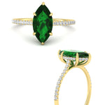 Load image into Gallery viewer, marquise-cut-emerald-hidden-halo-engagement-ring-in-yellow-gold-FD9788MQRGEMGR-NL-YG.jpg
