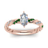 Load image into Gallery viewer, marquise-cut-emerald-twisted-vine-engagement-ring-in-rose-gold-FD9127MQRGEMGRANGLE5-NL-RG