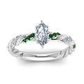 Thumbnail 20 - marquise-cut-emerald-twisted-vine-engagement-ring-in-white-gold-FD9127MQRGEMGRANGLE5-NL-WG