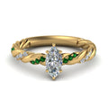 Thumbnail 73 - marquise-cut-emerald-twisted-vine-engagement-ring-in-yellow-gold-FD9127MQRGEMGR-NL-YG