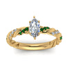 Load image into Gallery viewer, marquise-cut-emerald-twisted-vine-engagement-ring-in-yellow-gold-FD9127MQRGEMGRANGLE5-NL-YG