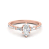 Load image into Gallery viewer, Delicate Antique Pave Marquise Cut Diamond Ring