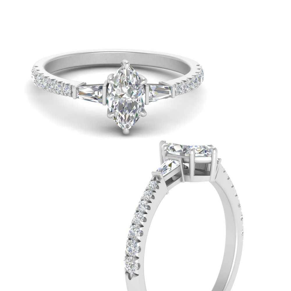 Delicate Antique Pave Marquise Cut Diamond Ring