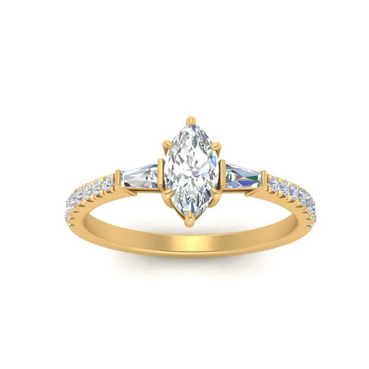 Delicate Antique Pave Marquise Cut Diamond Ring